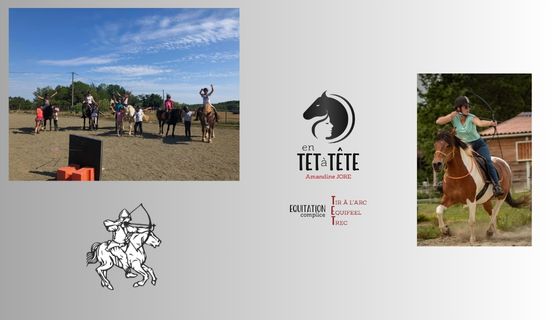 En TET à TETE Tir à l’arc à cheval
